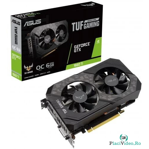 Asus Placa video ASUS TUF Gaming GeForce® GTX 1660 Ti EVO, 6GB GDDR6, 192-bit
