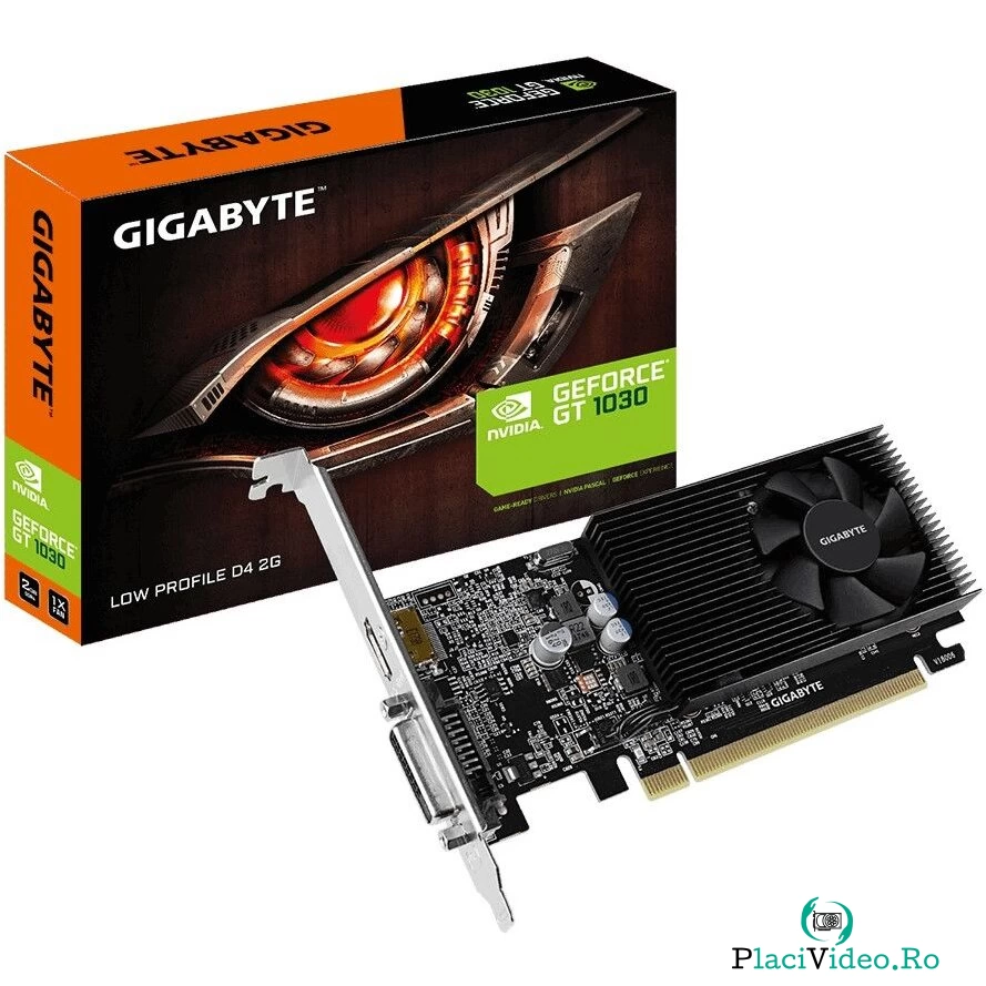 Gigabyte Placa video Gigabyte GeForce GT 1030, 2GB, DDR4 64bit